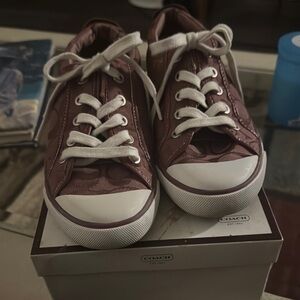 Coach Women’s Sneakers Burgundy My Favs